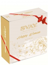 Чай ассорти Svay Happy Woman, упаковка 24 пирамидки (12 шт. по 2,5 г и 12 шт. по 2 г)